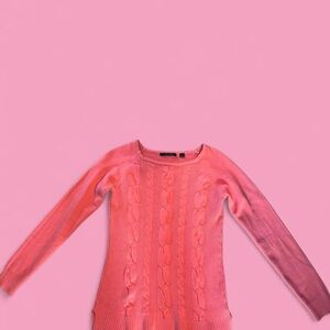 Cyrus Pink Off-the-Shoulder Sweater